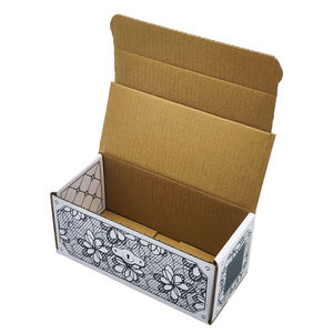 Monochrome <b>Floral</b> Subscription <b>Boxes</b> Custom White Cardboard - Product Image 6