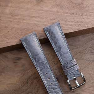 Luxali Vietnam Handmade Ostrich Leather Watch Strap Customizable OEM Supplier Men's Stylish Western <b>Wrist</b> Watch <b>Bands</b> - Product Image 1