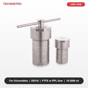 Autoclave Hidrotermal de Laboratorio Universitario con Revestimiento de PTFE o PPL, Acero Inoxidable, de 10ml a 2000ml, para Enseñanza e Investigación - Product Image 1