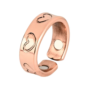 Anillo de Cobre de Estilo Antiguo - Diseño Martillado de Lujo para Equilibrio Energético, Hecho a Mano, Personalizable con Logotipo, Regalo para el Día de la Madre - Product Image 4