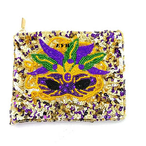 Sac fourre-tout de voyage personnalisé avec perles de verre colorées et logo, motif floral brodé, idéal comme cadeau promotionnel - Product Image 3