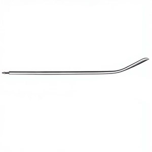 Aiguille de Redon 19,5 cm (7-3/4 pouces) 14 Charr légèrement courbée avec pointe de couteau et extrémité filetée pour usage médical et chirurgical - Product Image 5