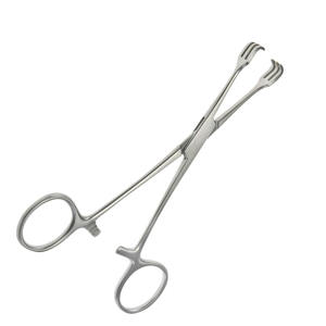 Pince à pansement professionnelle Lahey 3x3 dents 6 en acier inoxydable, manuelle, pour chirurgie générale, stérilisée à haute température, 1 unité chirurgicale - Product Image 5