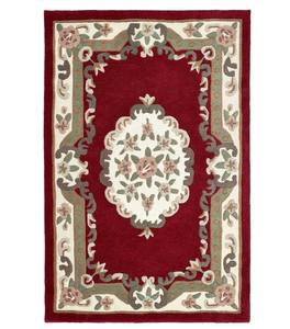 Tapis en laine Abusson indiens super épais, tuftés à la main, à motifs floraux - Product Image 1