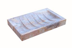 Porte-savon en pierre naturelle pour salle de bain, accessoire de bain durable pour baignoire, lavabo, évier - Product Image 3