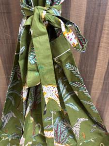 Bata Kimono de Algodón Floral de Lujo para Mujer, Ligera y Suave, Hecha a Mano con Estampado Digital, Cuello en V, Cierre con Cordón, Transpirable - Product Image 2