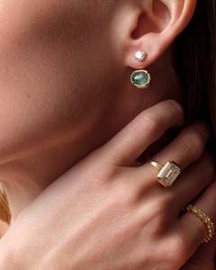 แหวนเพชรเม็ดเดี่ยวทรงเหลี่ยมมรกต 14K ทองคำแท้ รับรองโดย IGI เพชรเพาะเลี้ยงหลากสี หลายขนาดกะรัต ดีไซน์หรูหรา สง่างาม - Product Image 5