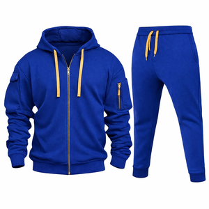 Conjunto de Sudadera con Capucha y Pantalones Deportivos de Algodón Transpirable con Estampado Digital Personalizado, Ropa Deportiva Unisex de Invierno, 2 en 1, OEM, ODM - Product Image 4