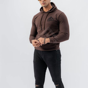 เสื้อฮู้ดผู้ชายสำหรับฤดูหนาว สีพื้นเรียบง่าย มีซิป แฟชั่นทันสมัย ทรงเข้ารูป - Product Image 3