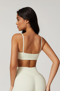 Best Quality Daisy Zoe Sports <b>Bra</b> 4 Way Stretch <b>Thin</b> <b>Straps</b> Breathable Quick Dry And High Impact Women's Gym Fitness Sports <b>Bra</b> - Product Image 3