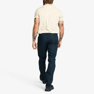 Men's Navy Softshell Trousers Regular Fit Zip Fly Water Resistant Outdoor Hiking Pants With Pockets All Seasons Wear - Product Image 3
