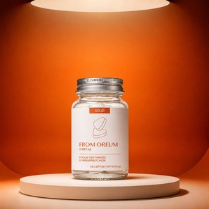 [FROM OREUM] Dentifrice solide saveur mandarine de Jeju, 60 comprimés, pour l'accueil hôtelier et les salles de bain des clients - Product Image 2
