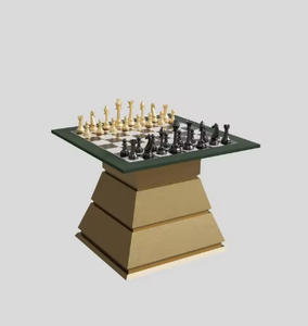Premium Arbiter <b>Chess</b> <b>Table</b> with Solid Wooden Base Luxury Indoor Game <b>Table</b> for Homes and Clubs - Product Image 2