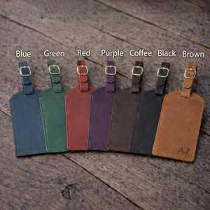 ป้ายแท็กกระเป๋าเดินทางหนังแท้แบบกำหนดเอง ป้ายชื่อเดินทาง ป้ายปิดบังข้อมูลส่วนตัว ป้ายติดกระเป๋าเดินทาง ของขวัญส่วนบุคคล LMP-0185 - Product Image 6