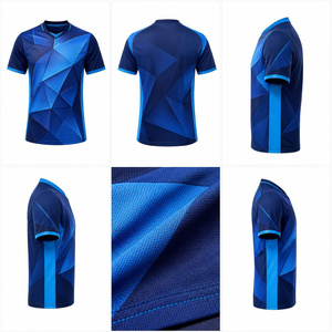 2026 Customizable Front <b>Soccer</b> Jersey Printed Name Number High Quality Breathable Eco-Friendly Quick Dry Short Sleeve Football - Product Image 6