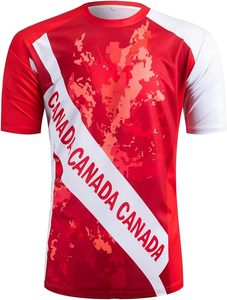 Canada National Team Jersey <b>Red</b> White Camouflage Print Moisture-Wicking Sport Shirt Men Women Unisex - Product Image 6