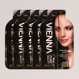 แชมพูย้อมผมเวียนนา เพียว บิวตี้ แชมพูย้อมผมสีเทา ย้อมสีใน 5 นาที ปิดผมขาว ลดการระคายเคือง ใช้ได้ 5 ครั้ง สีน้ำตาลเข้ม - Product Image 2