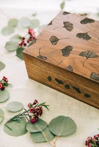 Multipurpose Handmade Wooden <b>Box</b> with Lid Durable Solid Wood <b>Storage</b> Organizer for <b>Kitchen</b> Bedroom Office Jewelry Craft Supplies - Product Image 3