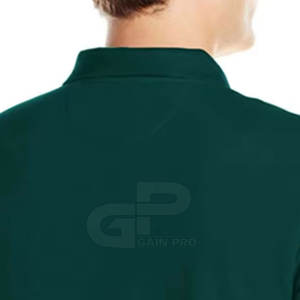 Chemise polo en coton piqué classique, légère, confortable et douce, idéale pour les voyages en plein air, les sports quotidiens et les tenues décontractées pour hommes. - Product Image 5