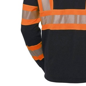 เสื้อฮู้ดซิปนิรภัยสำหรับผู้ชาย ราคาขายส่ง มาตรฐาน ANSI Class 2 ไฟ LED กันน้ำ โลโก้ทันสมัย ขายดี ทนทาน ไม่ยับง่าย - Product Image 5