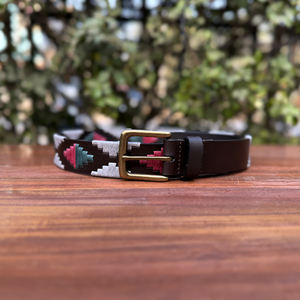 Ceinture Polo en Cuir de Buffle avec Boucle à Ardillon en Alliage de Zinc, Finition Artisanale au Fil Ciré Recyclé, Traitement Chimique Italien, Largeur 35MM, Personnalisable - Product Image 3