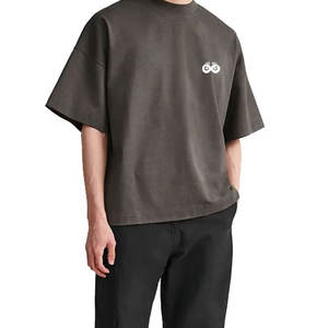 Diseña tu propio logotipo impreso en camisetas extragrandes para hombre, 100% algodón, corte holgado, ropa informal, último diseño, camiseta extragrande para hombre - Product Image 4