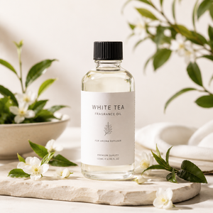 White Tea Fragrance Oil Reed <b>Diffuser</b> Refill Aroma <b>Diffuser</b> <b>Bottle</b> 120ml Custom Label Home Spa - Product Image 1