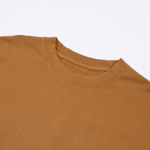 เสื้อยืดคอตตอนพิมพ์ลายคุณภาพสูง เนื้อผ้าหนา ทรงโอเวอร์ไซส์ สไตล์วินเทจ ล้างสีแบบแอซิดวอช รับสกรีนโลโก้ ล้างสีหรือทำสีบาติก สไตล์ผู้ชาย - Product Image 2