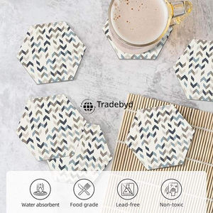 Posavasos Cuadrado con Incrustaciones de Hueso Hecho a Mano, Decoración de Mesa de Lujo de Primera Calidad con Colores Personalizados - Tradebyd - Product Image 3