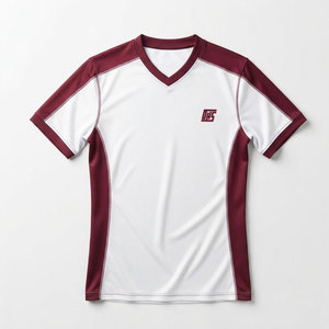 Maillot de sport léger à col en V, chemise athlétique performante, respirante, uniforme d'équipe, vêtements de sport pour les entraînements et les matchs des joueurs - Product Image 1