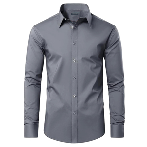 Chemise professionnelle pour homme avec coupe moderne, manches longues et aspect élégant pour les réunions et les conférences - Product Image 4