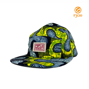 Wholesale Tropical Pattern 7-Panel Snapback Cap with Digital Printing Flat Brim Hat Trendy Outdoor Performance Hat - Product Image 1