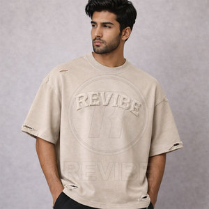 เสื้อยืดพิมพ์ลายนูนทำจากผ้าฝ้ายโพลีเอสเตอร์ - Product Image 5