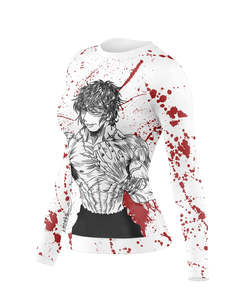 Rashguard OEM ODM Rashguard pour hommes, imprimé par sublimation, en spandex, Rashguard BJJ, Rashguard de gym, Rashguard de surf, Rashguard de plongée, Chemises de compression MMA - Product Image 2