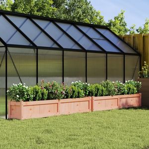 Juego de 2 Macetas Grandes de Madera de Abeto Douglas Sólido, Macetas Naturales para Flores y Plantas - Product Image 1