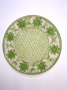 Exquisite Stylish Rustic Iraca Palm Table <b>Placemat</b> Elegant Woven Raffia <b>Navy</b> Blue Mat Creative Handcrafted Round Dining Supplies - Product Image 4
