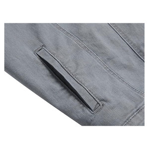 แจ็คเก็ตยีนส์ผู้ชายทรงสลิมฟิต แต่งขาดเท่ๆ สไตล์ลำลอง เสื้อคลุมสตรีทแวร์สำหรับผู้ชาย เสื้อคลุมแฟชั่น - Product Image 6