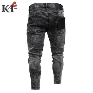 KEVEN IMPEX Jeans en denim pour homme coupe slim personnalisée, style décontracté légèrement déchiré, USA - Product Image 3