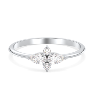 Bagues de fiançailles REYES en argent sterling 925 de haute qualité avec moissanite, personnalisables, cadeau de mariage, bijoux fins pour femmes, pour les fêtes - Product Image 1