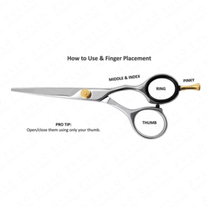 Ciseaux de barbier en acier inoxydable de qualité supérieure, finition titane, ciseaux à cheveux tranchants pour salon et vente en gros - Product Image 2