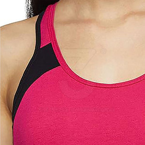 Soutien-gorge de sport moderne et simple à maintien élevé avec logo frontal, en tissu écologique et respirant à séchage rapide pour le yoga et l'entraînement féminin - Product Image 2