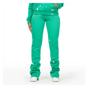 Venta Directa de Fábrica, Conjunto Deportivo Casual de Dos Piezas para Mujer, con Sudadera con Capucha, Pantalones Deportivos y Top Corto, 100% Algodón - Product Image 2
