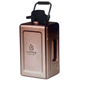 Botella de Agua Metálica Copper Wellness con Tapa de Rosca para Uso en Senderismo, Campismo y Fiestas al Aire Libre - Embalaje Ecológico en Caja de Regalo, Apta para Lavavajillas - Product Image 6