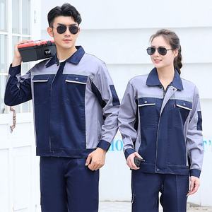 เสื้อผ้าคนงานผ้าฝ้ายสั่งทำจากโรงงานดั้งเดิม ชุดทำงานก่อสร้าง สะท้อนแสง ปลอดภัย ได้รับการรับรองมาตรฐาน CE ป้องกันแบคทีเรีย - Product Image 2