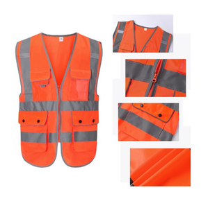 Chaleco de Seguridad Reflectante de Alta Visibilidad Personalizado OEM, Ropa de Trabajo Transpirable de Calidad Popular - Product Image 1