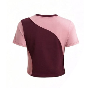 เสื้อยืดครอปท็อปผู้หญิงสำหรับใส่ทุกวัน เนื้อผ้าฝ้ายนุ่ม แขนสั้น คอกลม สวมใส่สบาย เรียบง่าย เหมาะสำหรับชุดลำลองในฤดูร้อน - Product Image 6