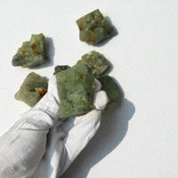 Vente en gros de pierres de préhnite naturelles brutes de haute qualité, cristal vert brut en vrac, spécimen minéral, Feng Shui, guérison, décoration intérieure