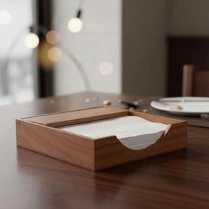 Luxury Wooden Handmade Eco-Friendly Durable Multi-Purpose Table Napkin Organizer Decorative <b>Tissue</b> <b>Holder</b> Modern Home <b>Kitchen</b> - Product Image 3
