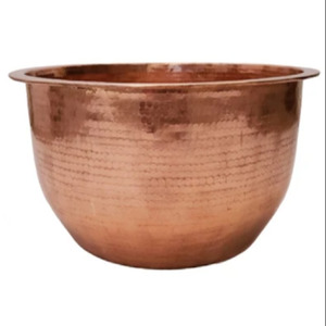 Copper Pedicure Bowl Handcrafted Luxurious Copper Eco-Friendly Foot Spa Bowl for <b>Home</b> Wholesale From India - Product Image 1