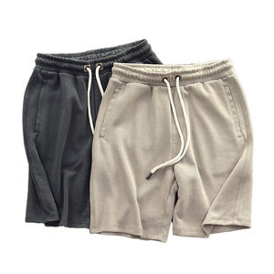 Pantalones Cortos Deportivos Unisex Personalizados con Estampado, Estilo Vintage, de Algodón y Felpa, con Cintura Elástica, para Correr, Gimnasio y Deportes - Product Image 3